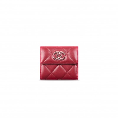 CHANEL 19 SMALL FLAP WALLET AP2809 B07327 NI686 (10*11.5*3cm)